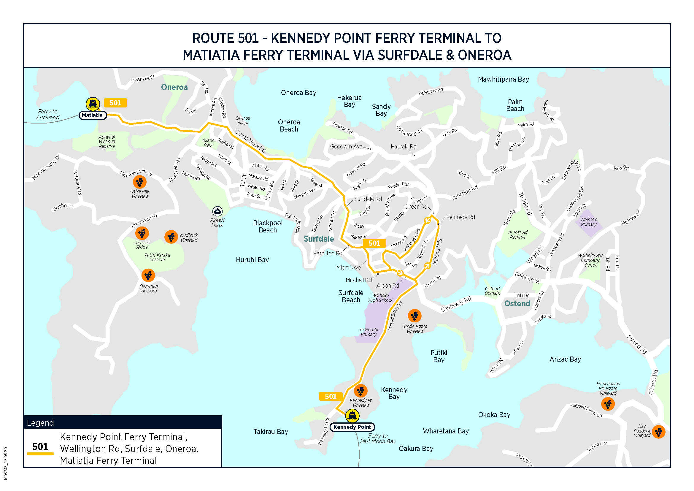 New bus route for Kennedy Point to Oneroa